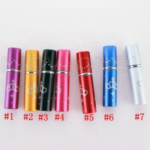 5 ml Parfüm Şişesi Taşınabilir Mini Alüminyum Doldurulabilir Şişeler Sprey Boş Makyaj Kapları Gezgin Partisi Için Atomizer Ile RRA4452