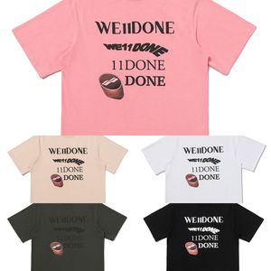 Summer WellDone Digital Printing Loose T-shirts We 11 Done T-shirt Men Women High Quality Casual T Shirt Variety of Colors X0726