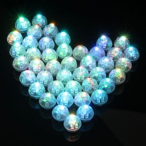 Pequena rodada LED 7 Colorido Candy Spacer Lights Interruptor Balão Piscando 7 Cor Tumbler Ball Ball Ball Brinquedo