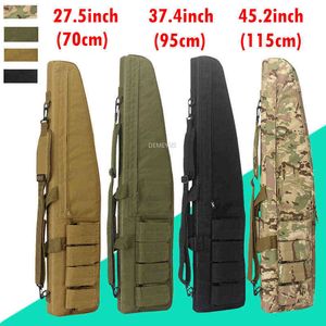 70cm / 95cm / 115cm Tactical Gun Storage Bag Outdoor Shooting Hunting Shotgun Carry Case Military Rifle Shoulder Bag with Pad Y1227