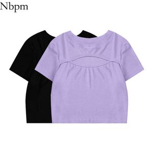 Nbpm Spring Summer Korean Fashion Cute Short Sleeve Tees Basic Top Female Women's T-Shirt Slim O-Neck Woman Clothing tshirt 210529