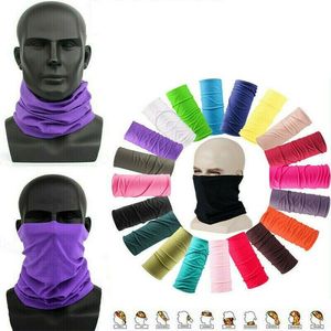 Men Women Plain Neck Loop Tube Snood Motorcycle Outdoor Biker Hiking Bandana