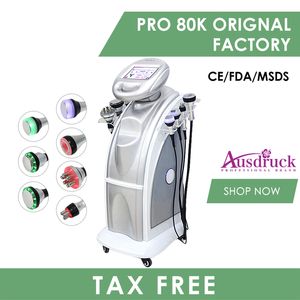 TAX FREE 80K Strong Ultrasuoni Cavitazione Macchina Liposuzione Dimagrante Corpo RF Sollevamento Forma Spa Cellulite Contorno Viso Trattamento Freddo