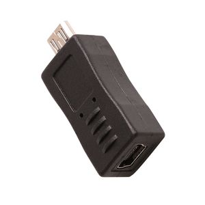 Micro USB nero USB da maschio a mini convertitore convertitore di caricatore del connettore femmina