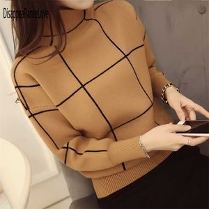 Disappearancelove Women High Quality Winter Turtleneck Sweater Thickening Pullover Female Jumper Tops 211011