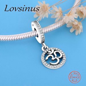 Fit Original Europe Charm Bransoletka 30 Rok Om Aum Symbol Dangle z Mix Emalia Biżuteria Autentyczne 100% 925 Sterling Silver Bead Q0531