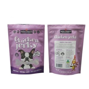 Custom Pet Food Aluminum Foil Standing Packing Bags Customized CMYK Dry Fruit Grade Packaging Zipper Seal Bag