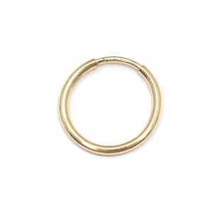 Beadsnice 14k Gold Filled Endless Hoop Ohrring Unisex Metallschmuck