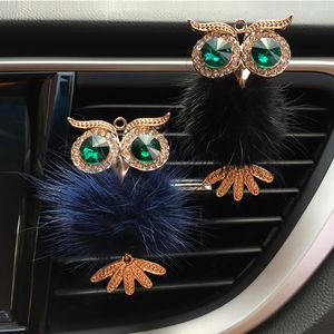 Crystal Owl Car Air Freshener Auto Outlet Parfym Clip Interiör Tillbehör Bilstyling Vent Solid Fragrance Diffusor