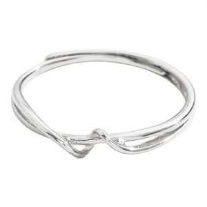 Кольцо из стерлингового серебра 925 пробы, обернутое на указательный палец, светлое, роскошное, нишевое, женское, изысканное, модное, индивидуальное, простое, холодный ветер