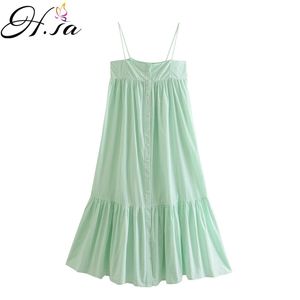 H.SA Summer Long Boho Strap Sexy Beach Dresses Pleated Sexy Party Dress Robe Female Striped Fashion Vestidos 210716