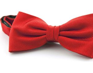 Stripe Bowtie 12 * 6 CM Bowknot 30 Kolory Solid Color Bow Tie Tie Mężczyźni Krawat Zestaw Dla Ojca Dnia Mężczyzn S Busintie Boże Narodzenie