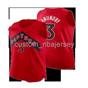 Og Anunoby #3 Swingman Jersey Nome personalizzato Cucite qualsiasi numero di maglie da basket