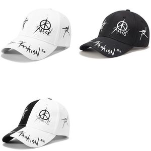 Creative Corrive Pentagram Graffiti Baseball Caps Estudante Jovens Homens e Mulheres A Primavera Verão Sun Hat Cap