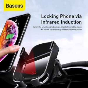 iPhone 12のためのBaseus 15w自動車の自動車自動車の自動車の自動車の充電器ホルダー
