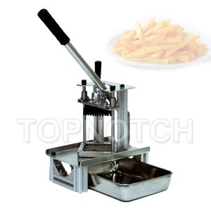 Ev Kullanımı Dikey Tip Basın Ekstrüzyon Makinesi Kılavuzu 7mm10mm 14mm Patates Sopa Kesme Makinesi