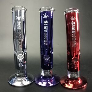 3 color 10 inch glass bong for smoking bent type Hookahs handmade water pipes