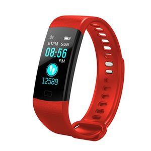 Y5 Smart Watch Blood Oxygen Hjärtfrekvens Monitor Fitness Tracker Smart Armbandsur Vattentät Sport Smart Armband för iOS iPhone Android