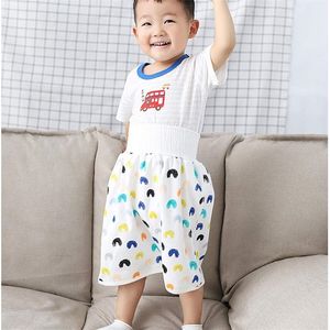 waterproof cloth nappy diaper urine skirts cotton training pants for infant baby boy girl sleeping bed clothes potty trainining 210312