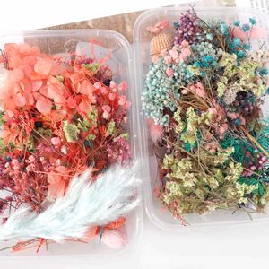 1 Box Mix schöne echte getrocknete Blumen natürliche Blumen für Kunsthandwerk Scrapbooking Harz Schmuck Handwerk machen Epoxidharz Formenfüllung T191029