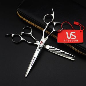 VS Professional barber left hand scissors 62HRC 9CR 6.0 inch stainless steel cutting/thinning scissors