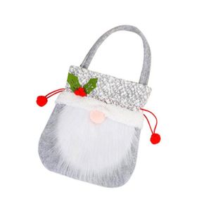 Ozdoby świąteczne torby prezentowe wakacje sznurka bez twarzy Doll Santa Claus Carry Bag wielokrotnego użytku dla gadżetów