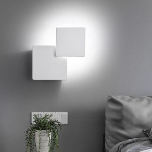 Lampada da parete LED Light Up Down Sconce Fixture Cube Rotazione a gradi regolabile per il giardino domestico all aperto indoor