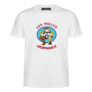 Мужская мода, ломая плохая рубашка Лос-Полс Hermanos T Рубашки Куриные Братья с коротким рукавом TEE битник