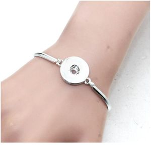 Stainless Steel Bangles 18mm Ginger Snap Bracelet Metal Snap Button Charms Jewelry Detachable Bracelet For Wo jllXLJ