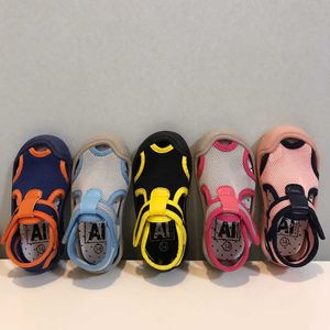 Sommer Kleinkind Schuhe Baby Sandalen Jungen Mädchen Casual Sport Strand Mesh Sandalen Kinder Flache PVC Weiche Sohle Patchwork Kinder Schuhe 210713