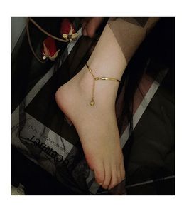 Anklets Titanium Нержавеющая сталь Pave Snake Цепи Лариата Сердце Треугольник Для Женщин Ювелирные Изделия Готический Панк Дизайнер Ноги Браслет