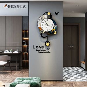 Meisd Modern Design Clock Creative Quartz Silent Watch Wendum Home Decoration Salon Room Horloge Wall Art 210930
