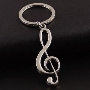 Keychains Stainless Steel Music Keychain Key Ring Musical Note Chain Symbol Chorus Gift For Student Friend