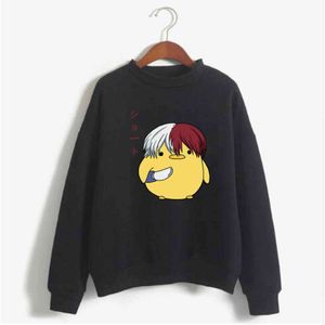 Cute Mens Felpe con cappuccio My Hero Academi Uomo Donna Pullover Felpe con cappuccio Felpe Shoto Todoroki Anime Felpa con cappuccio Streetwear Top Y211122