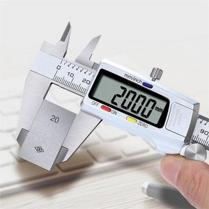 Digital Caliper Stainless Steel Electronic Vernier s 6Inch 0-150mm Metal Micrometer Measuring Tool Gauges 210810