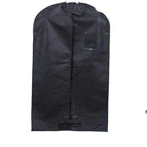 Dokumasız Suit Palto Toz Geçirmez Kapak Yüksek Kalite Siyah Giyim Saklama Çantası Seyahat Konfeksiyon Taşıyıcı RRA10456
