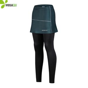 Calças de corrida Wosawe Wosawe Feminino Gel de bicicleta acolchoada bicicleta de montanha pilota