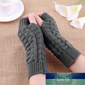 Gestrickte lange fingerfreie Handschuhe für den Winter, warme Wolle, fingerlose Handschuhe, Harf-Finger-Handschuhe für Damen, Mädchen, Herren, Unisex, Fabrikpreis, Expertendesign, Qualität, neuester Stil