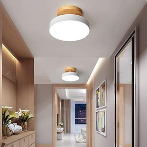 Downlight Modern LED Plafoniere in legno nordico Apparecchio per interni Balcone Corridoio Cucina Soggiorno Camera da letto per bambini Bagno Decorazioni per la casa Lampade