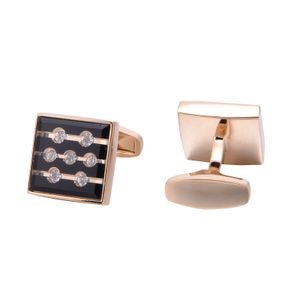 Rose Gold French Cufflinks Biżuteria Koszula Spinki do Męskie Marka Marka Link Wedding Groom Przycisk Mankietów Linki AE576024233383