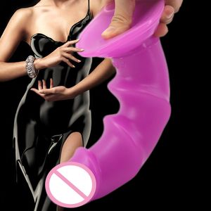 Sex Toy Massager Massage Big Waves Solid Dildo Erotic Unisex Sex Toys For Woman Riktigt tjock Anal Plug Promote Fantasy Orgasmer Strong Suction Cup