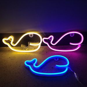 Night Lights Wall Wiszące Home Party Ślubny Festiwal Dekoracyjny Delfin Led Neon Kolorowe