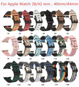 Band для Apple Watch кожаный петли браслет ремня 42 мм 38 мм 44 мм 40 мм ремень сторожевой ремешок для iWatch 6 5 4 3 SE браслет