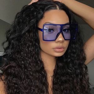 Occhiali da sole di moda oversize 39 colori Big Plame Frame Occhiali da sole per le donne Cornici colorate e lenti