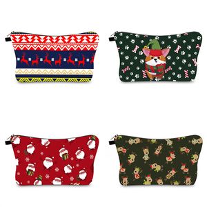 GAI GAI Christmas Series Elements Neue bedruckte Kosmetiktaschen Clutch Bag Damen Mehrzweck-Reißverschluss Reiseaufbewahrungskoffer 22 cm großes Fassungsvermögen Geschenk Großhandel