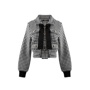 Fashion Personality Top Quality Original Design lattice Women's Jacket Women Apparel designer coat short jackets Elegant and comfortable Outerwear modern