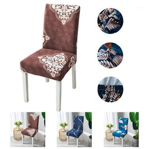 Wholesale spandex chair covers resale online - Fabric Modern Chair Covers For Dining Room Chairs Spandex Decoration Wedding Pieces Kitchen