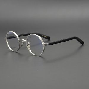 Moda Okulary Ramki Cubojue Jankinese Okulary Rama Mężczyźni Tytanu Okulary Męski Mały Round Nerd Vintage Retro Okularki do Optical