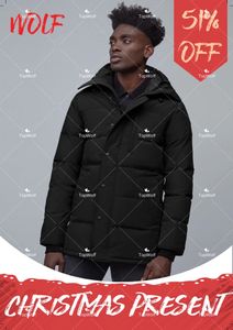 Moda masculina inverno lobo viagem para baixo jaqueta longa parka puffer casacos quentes casaco outwear