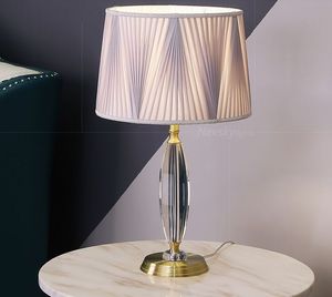 Crystal Table Lamp Desk lights home decor table lights gold base modern home decoration table lamps bedroom led lamp bedside